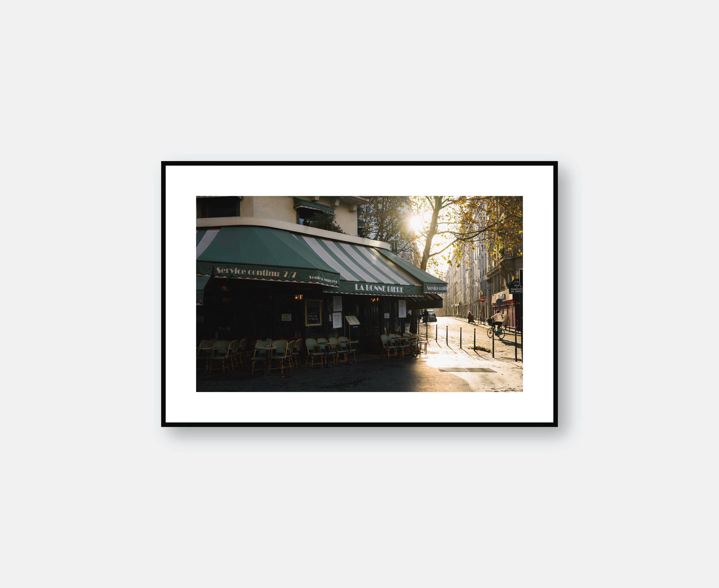 Paris, France - Cafe in Morning Light